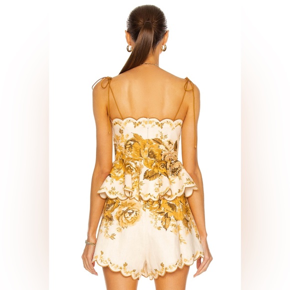 ZIMMERMANN Aliane Scallop Top & Short Set - Picture 4 of 10